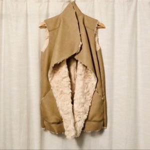 Zara Faux Fur Leather Vest